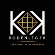 luxuriöses bodenleger logo in gold und weiß